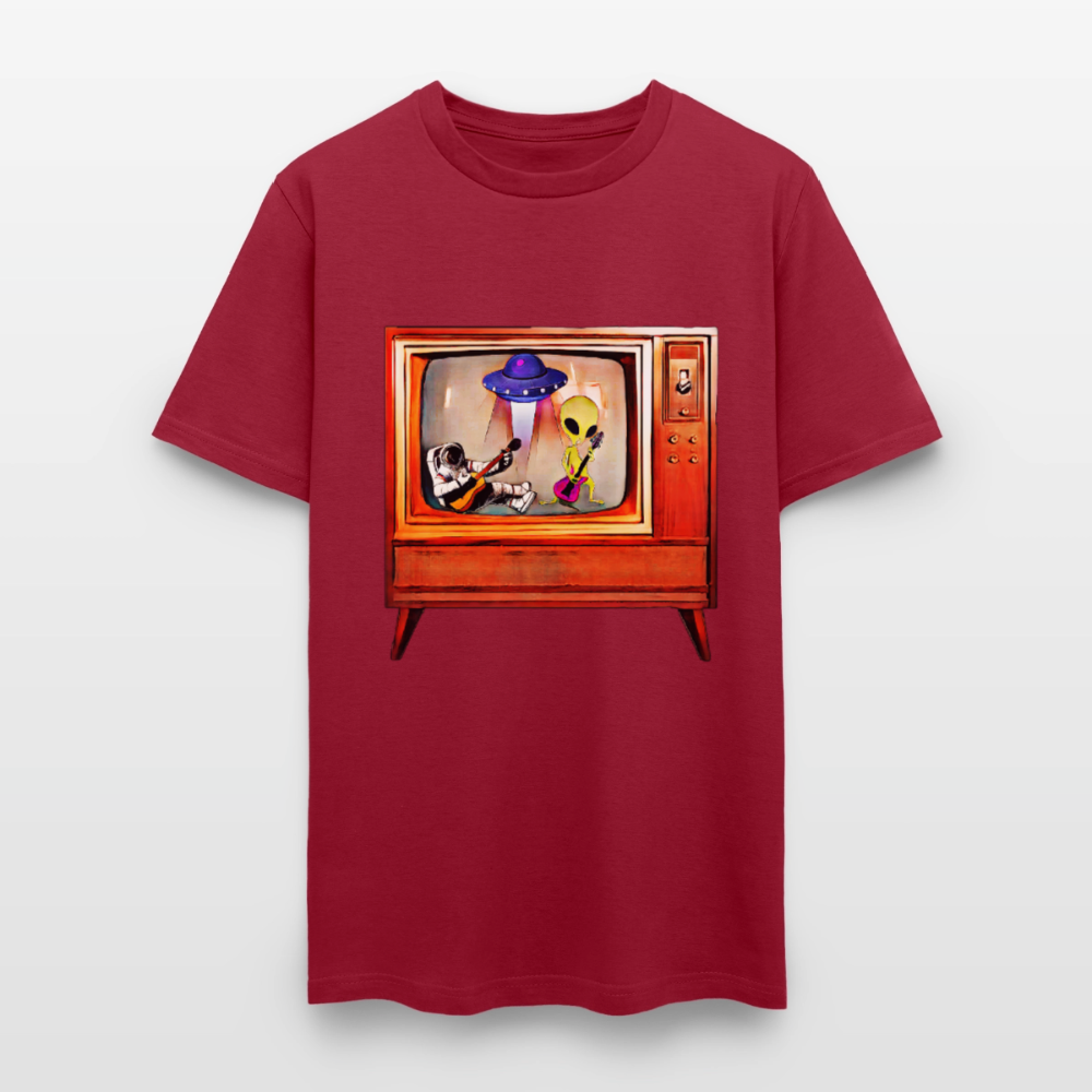 Rocking Astronaut and Alien - dark red