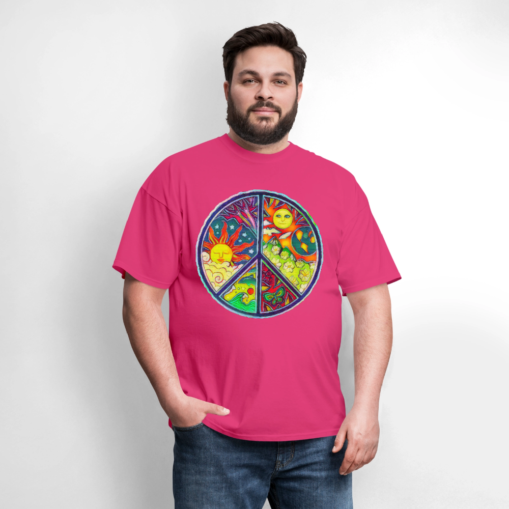 Peace - fuchsia