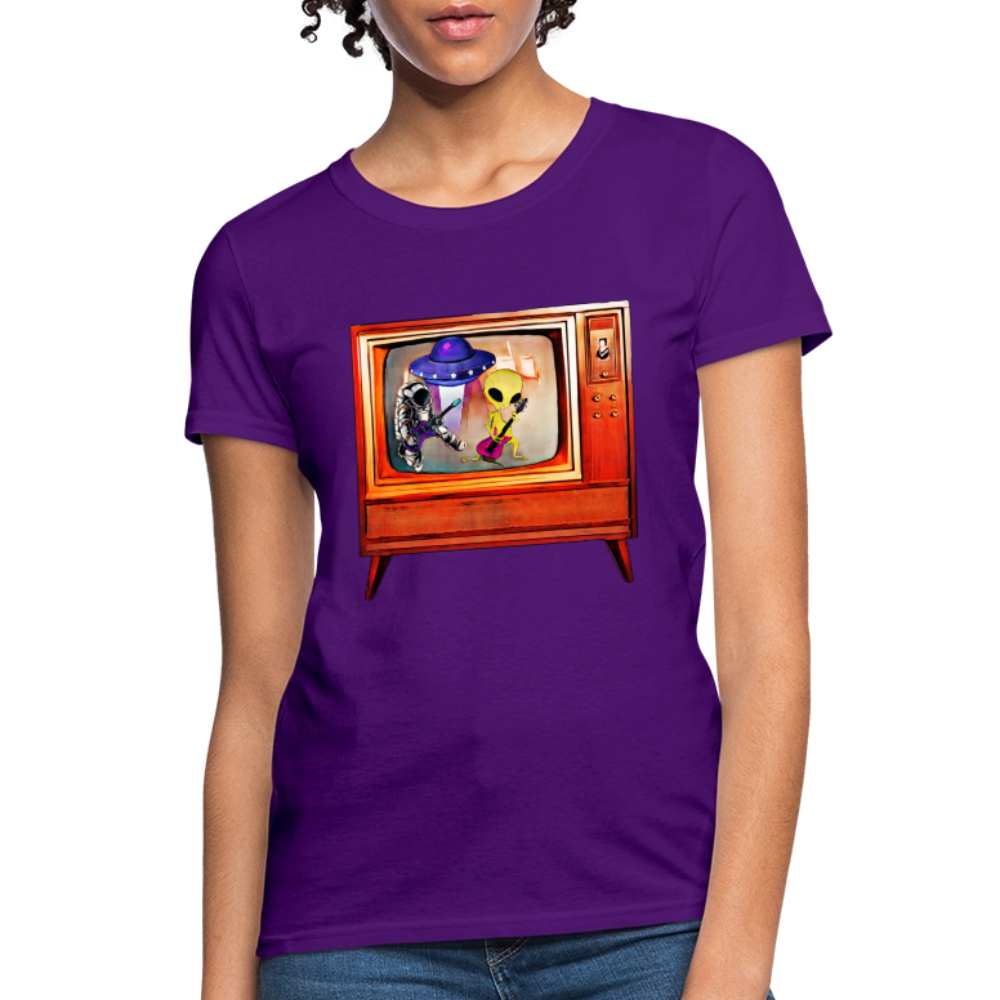 Rocking Astronaut and Alien #2 - purple