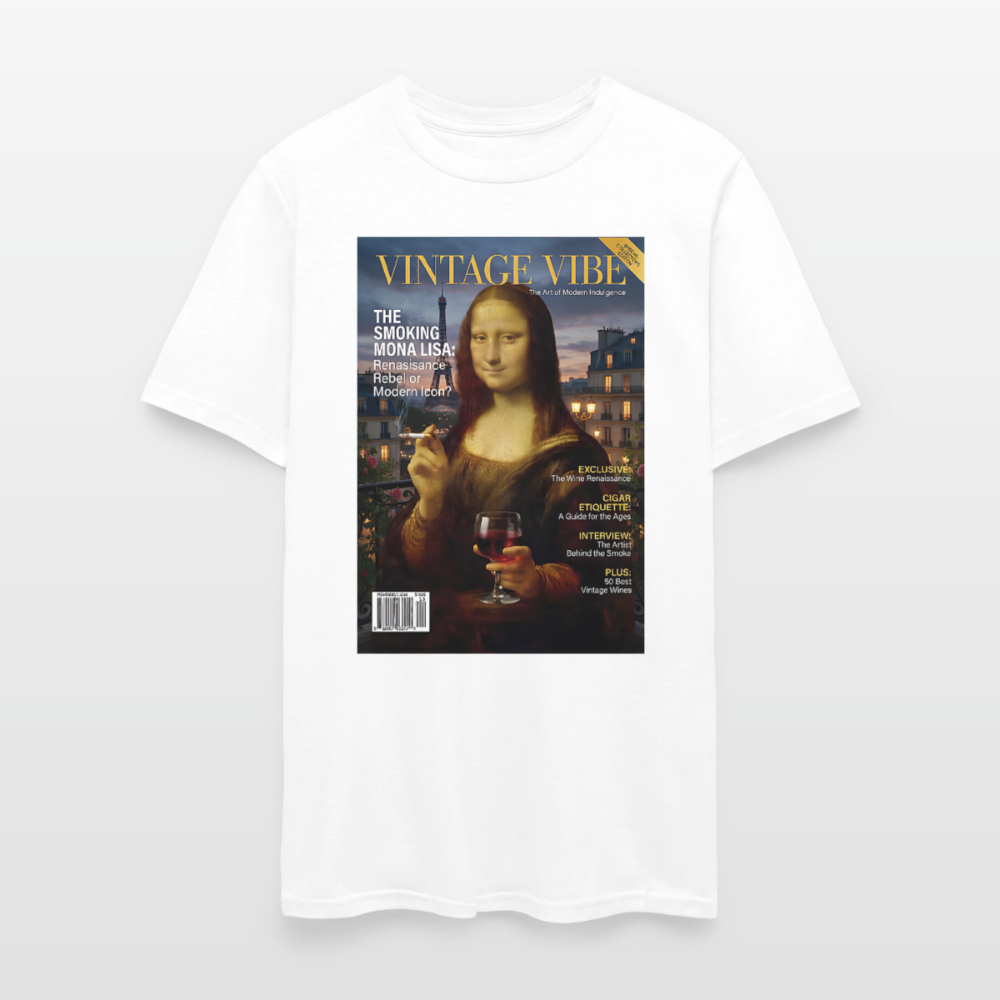 A Smoking Mona Lisa - white