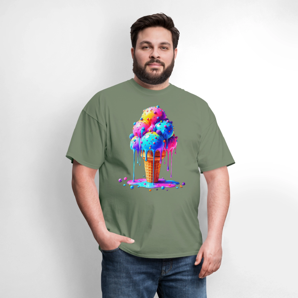 Melting Rainbow - military green
