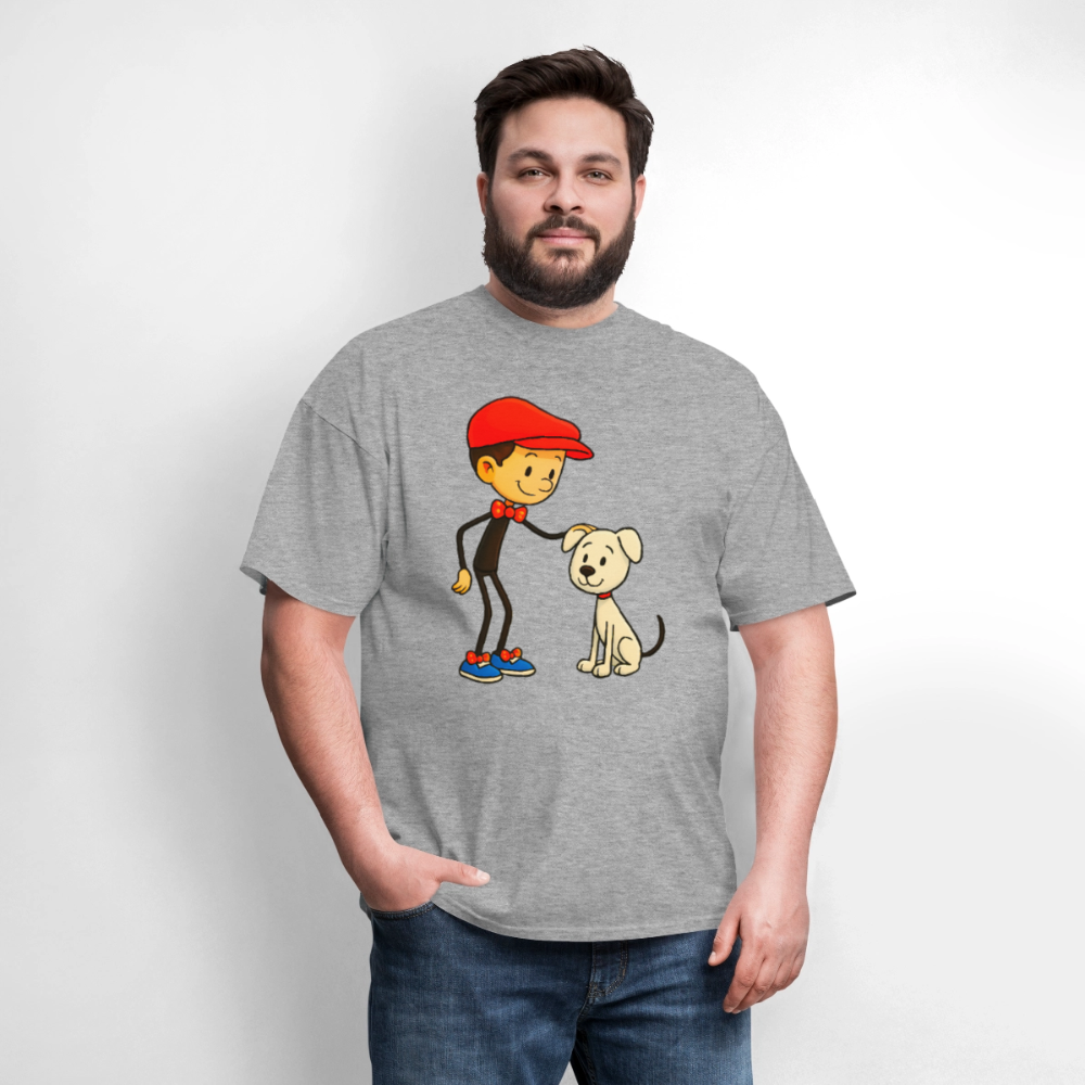 Dog And His Best Friend - heather gray