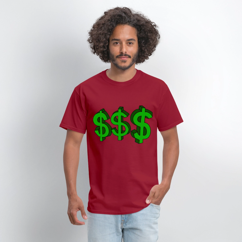 Dollar Sign - dark red
