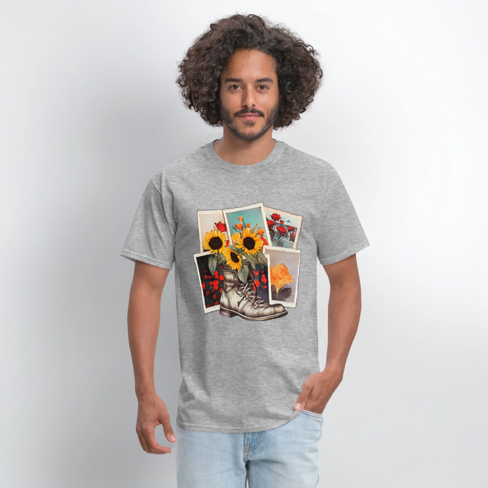 Flowers #2 - heather gray