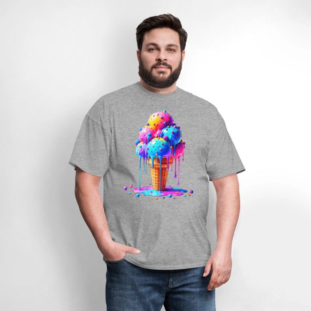 Melting Rainbow - heather gray