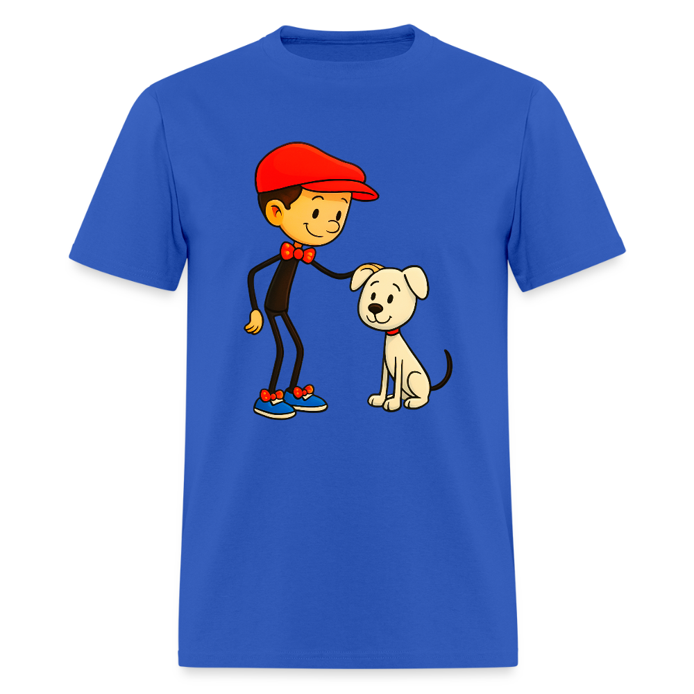 Dog And His Best Friend - royal blue