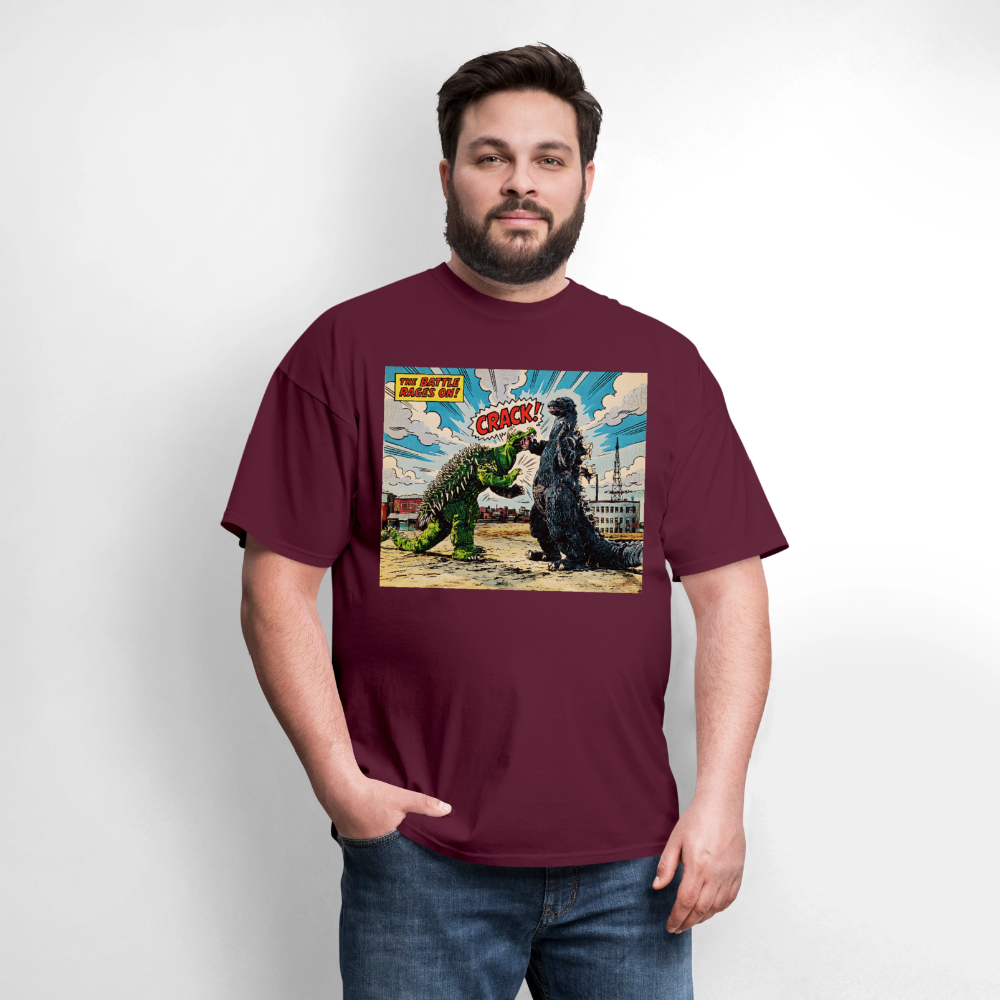 Godzilla - burgundy