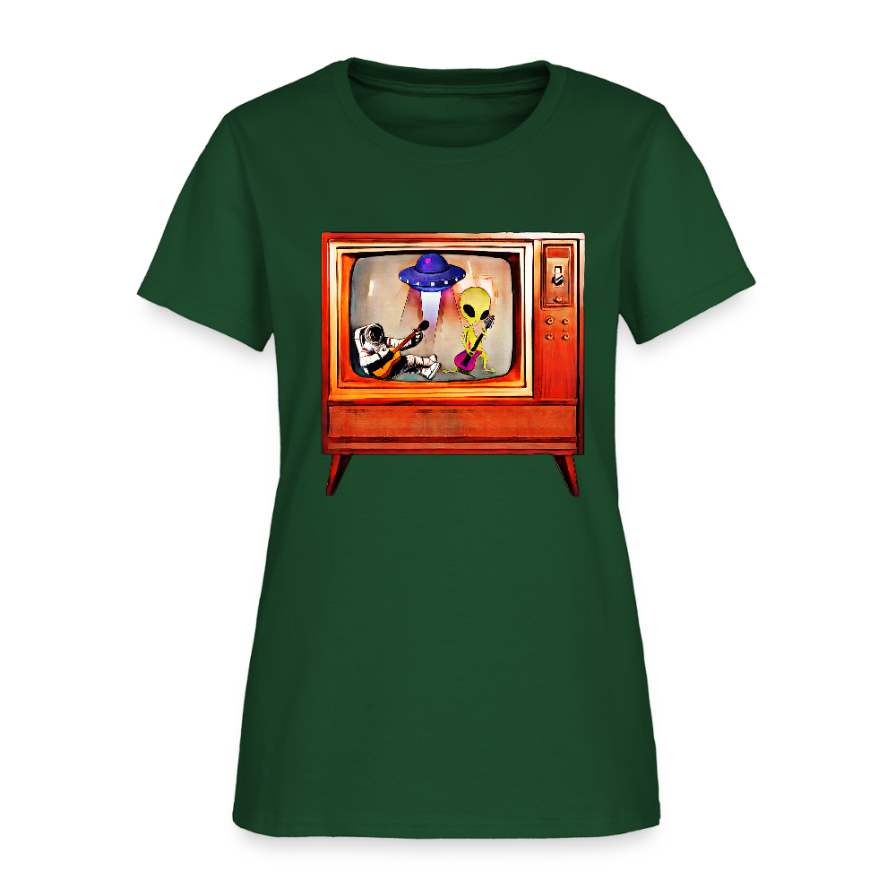 Rocking Astronaut and Alien - forest green