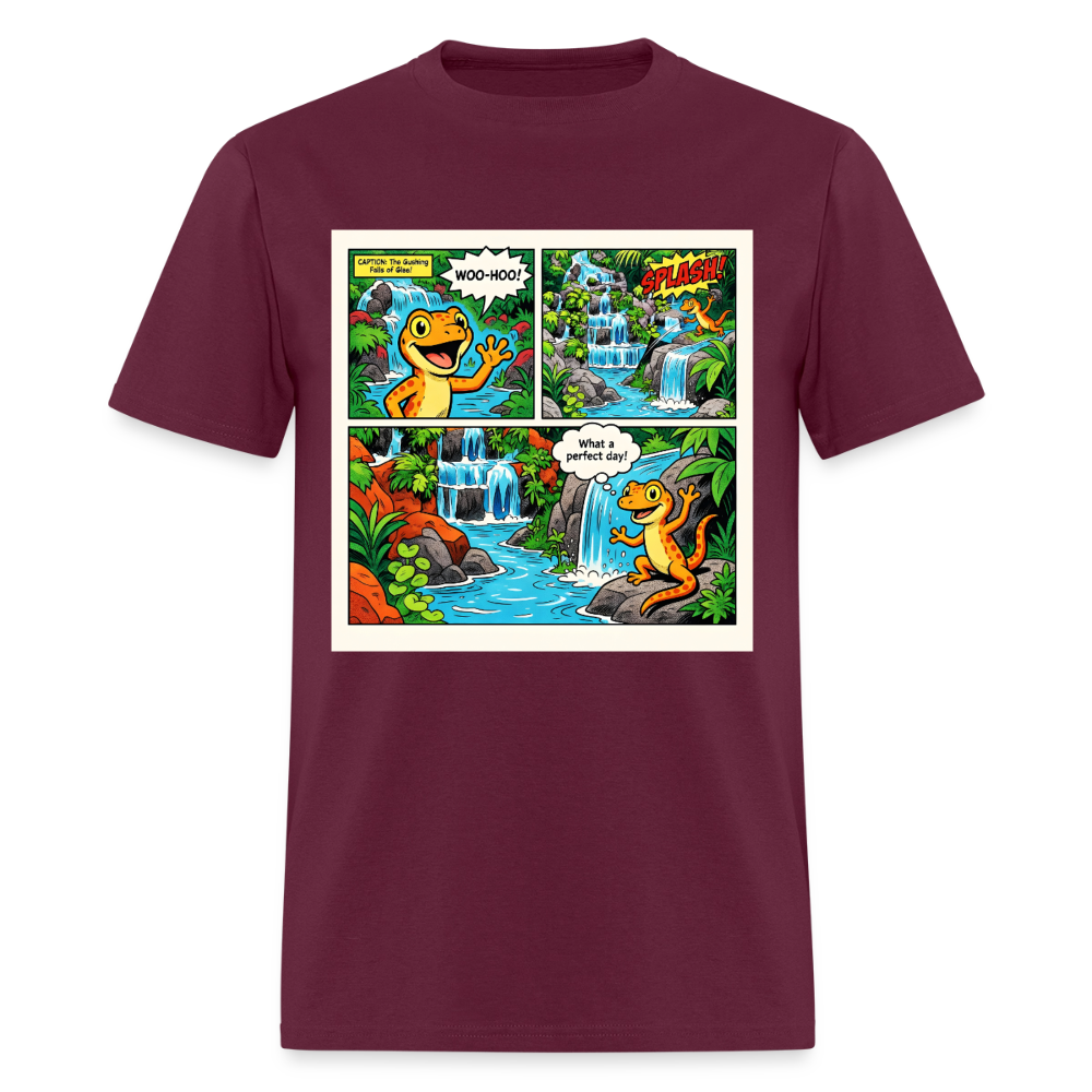 Comic Lizard - burgundy