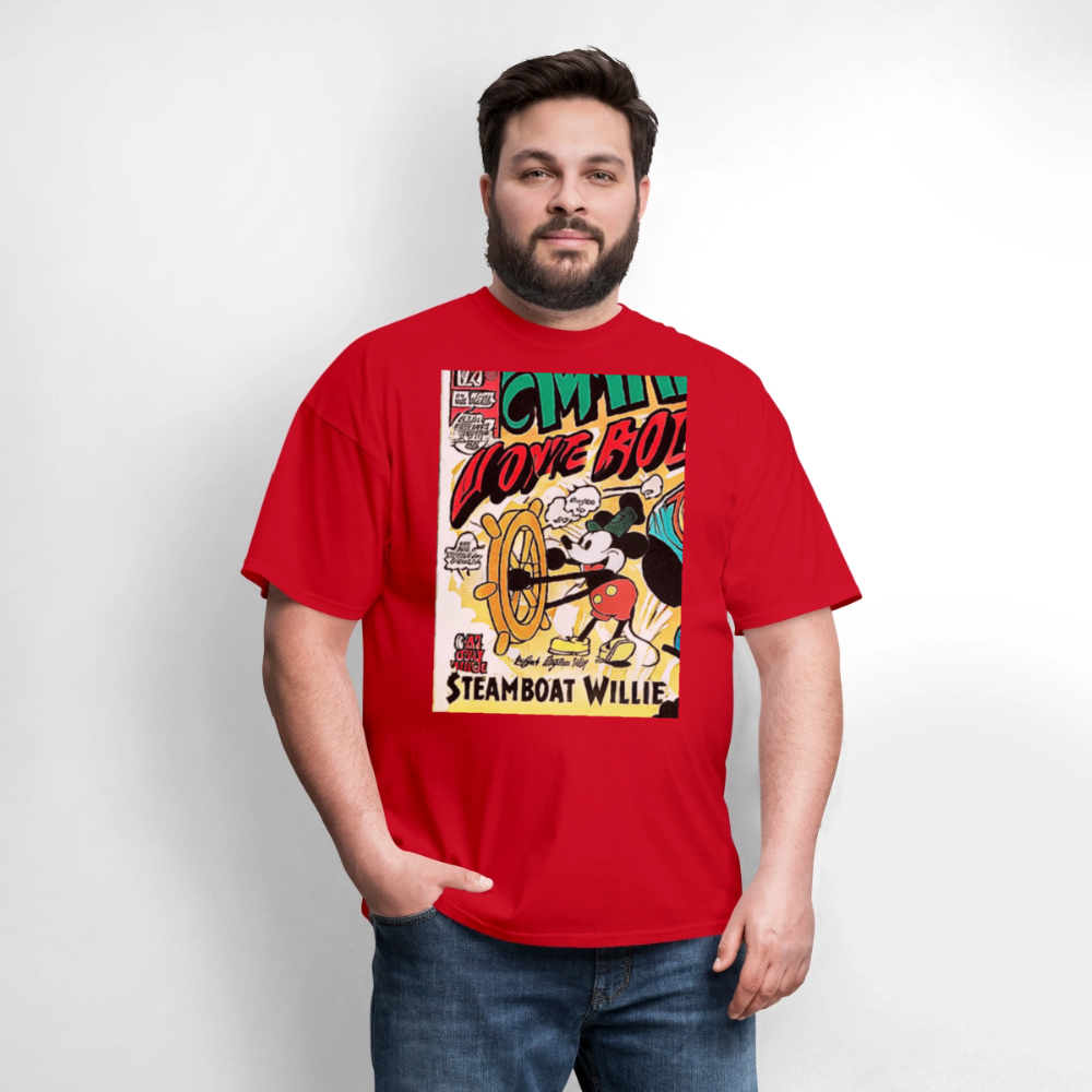 Steamboat Willie - red