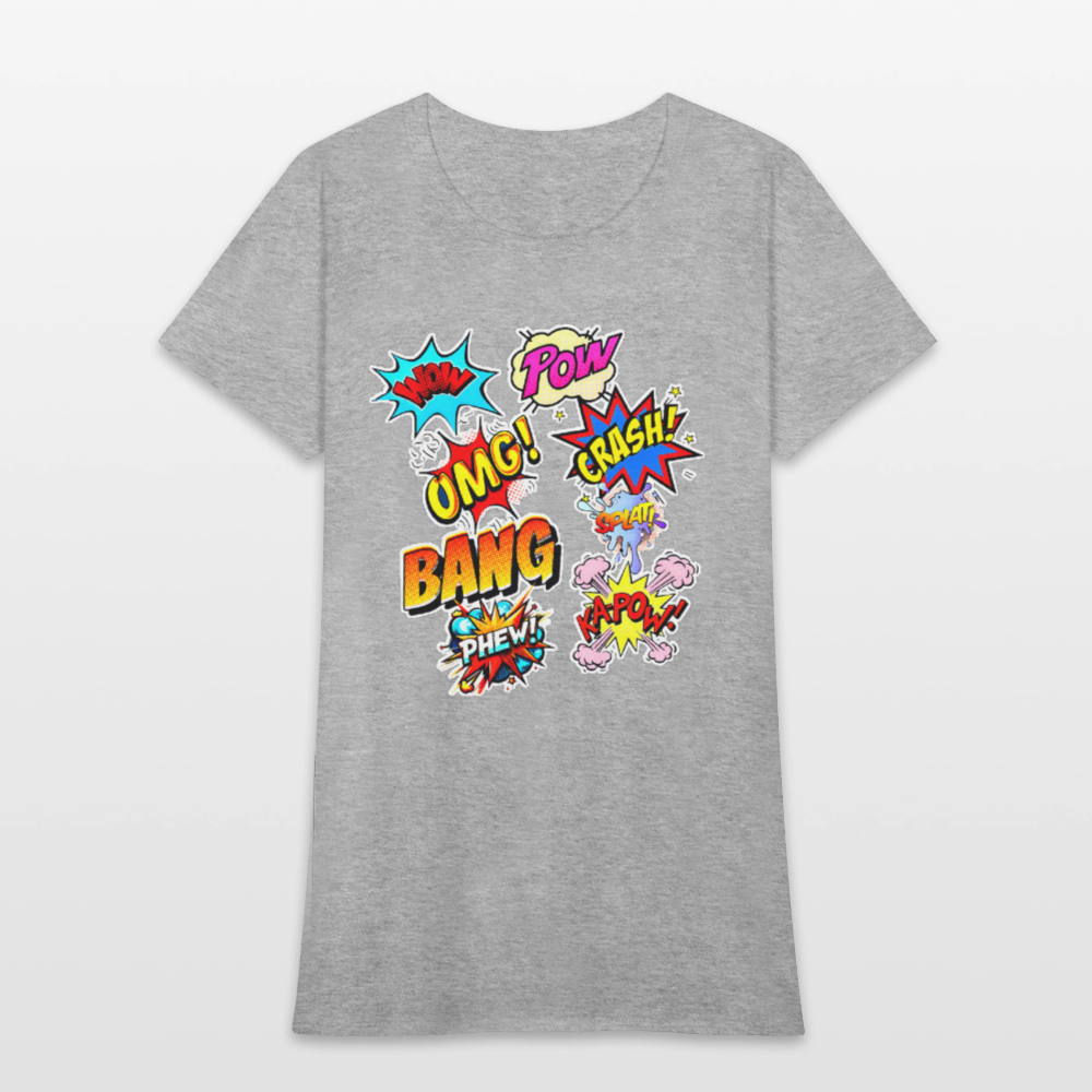 Comic Time - heather gray