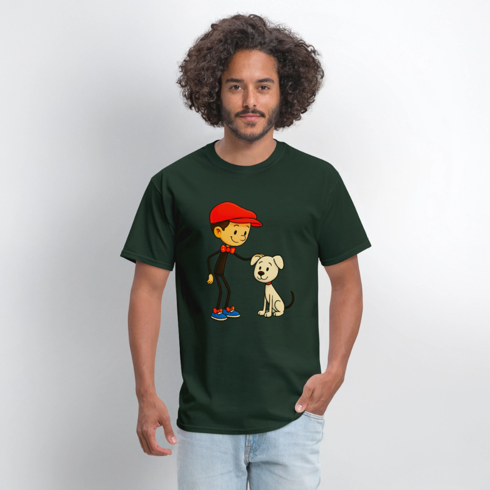 Dog And His Best Friend - forest green