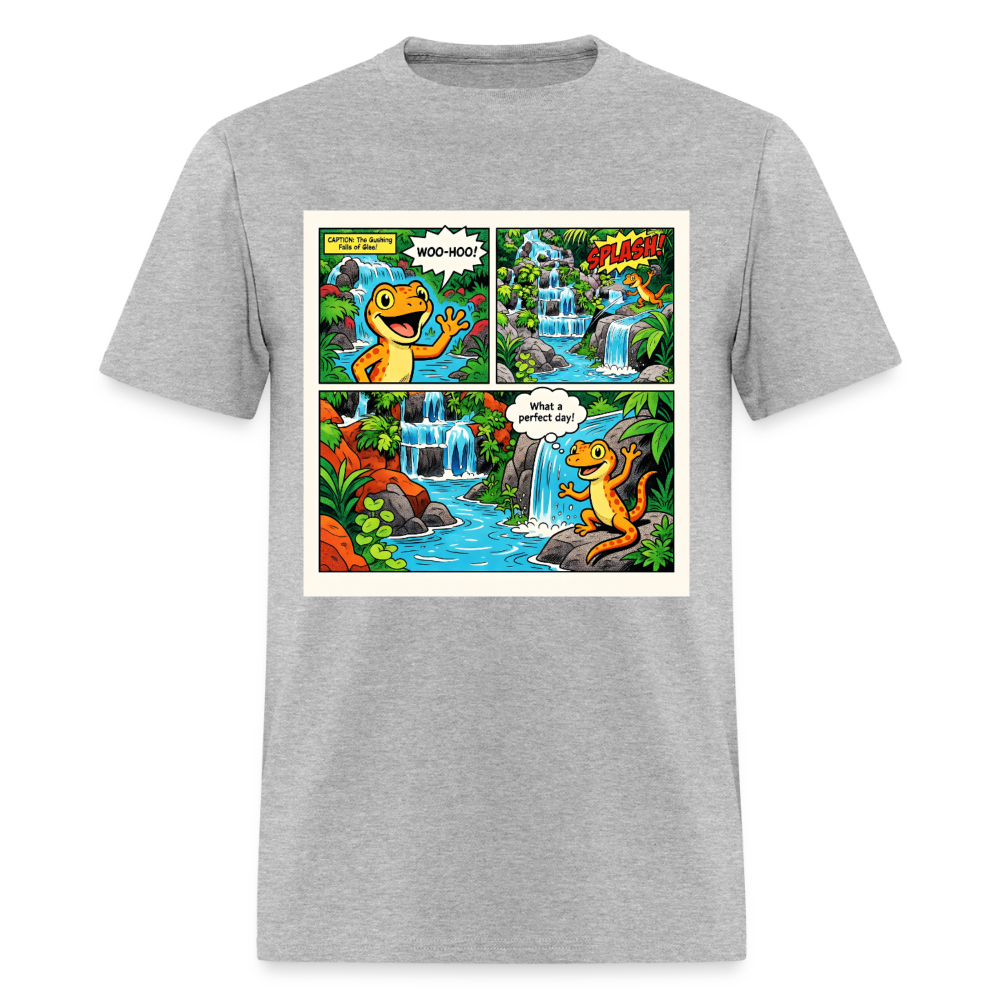 Comic Lizard - heather gray