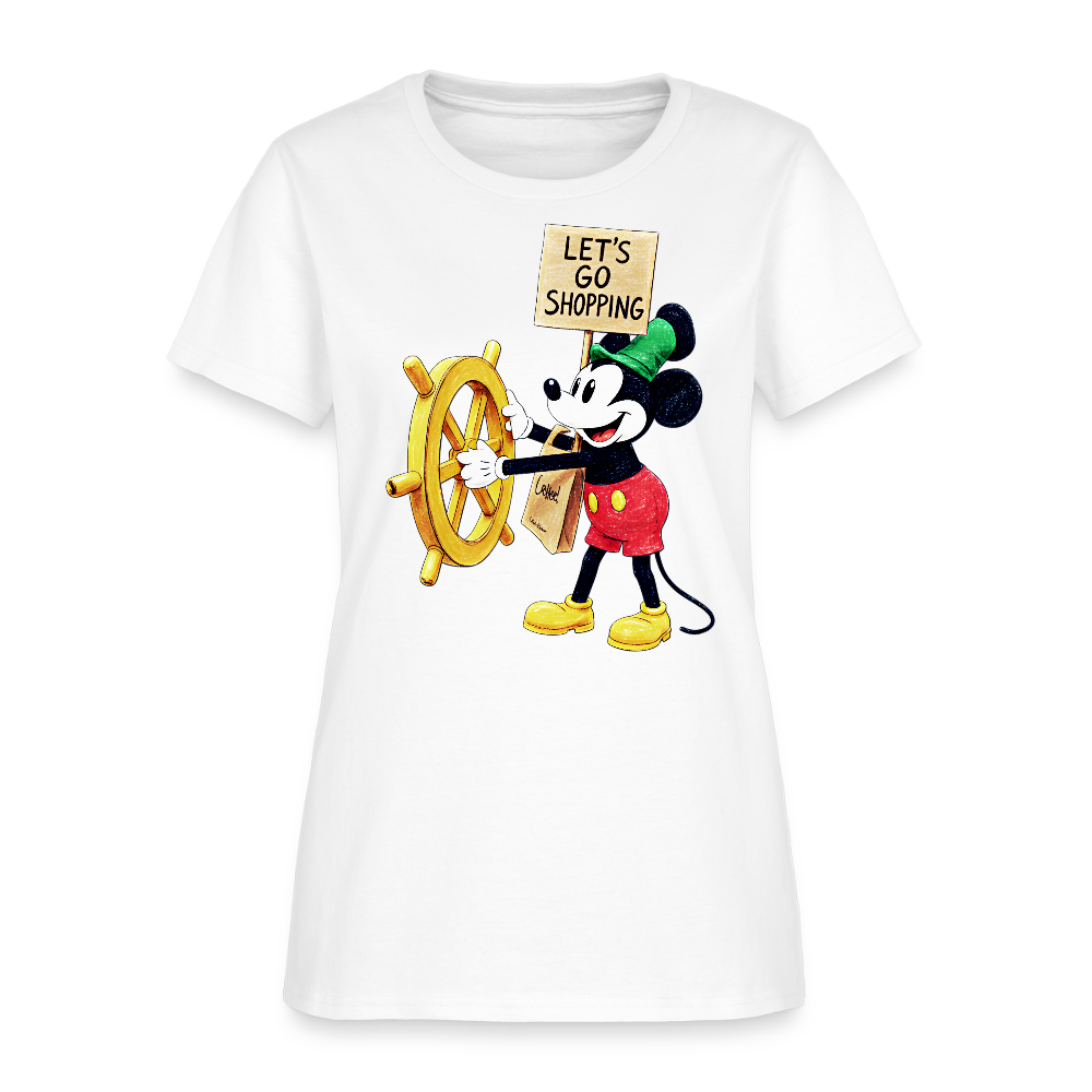 Let's Go Shopping - white