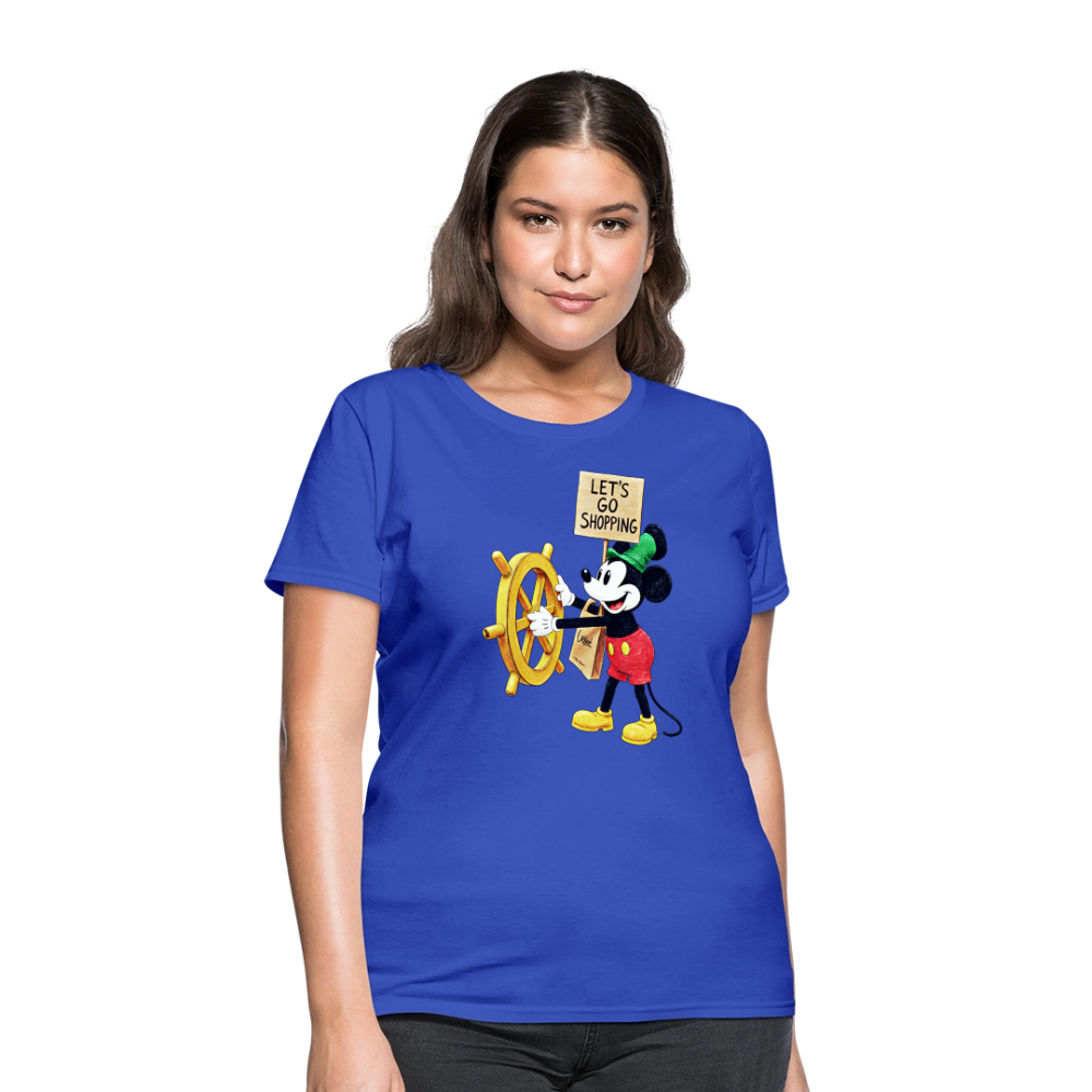 Let's Go Shopping - royal blue