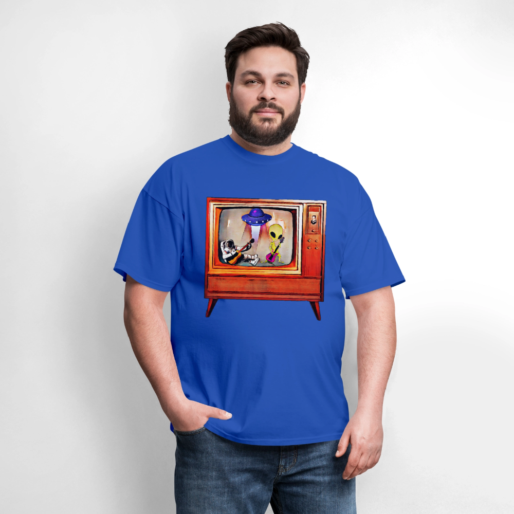 Rocking Astronaut and Alien - royal blue