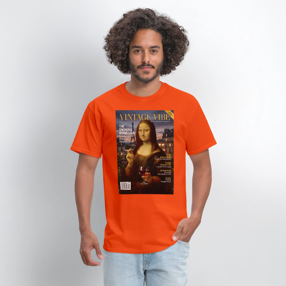 A Smoking Mona Lisa - orange