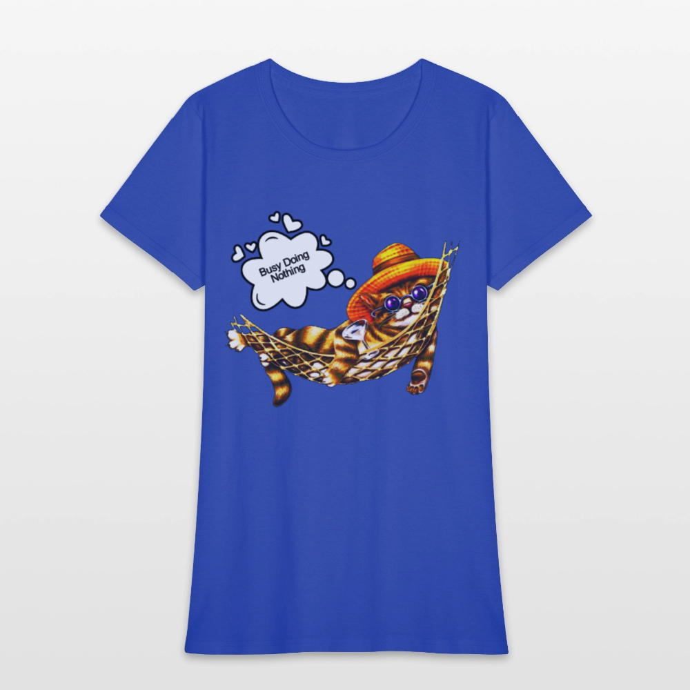 Busy Doing Nothing - royal blue