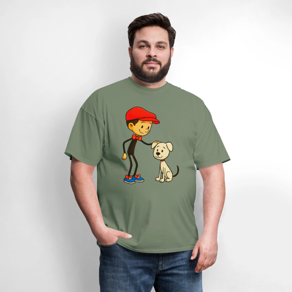 Dog And His Best Friend - military green