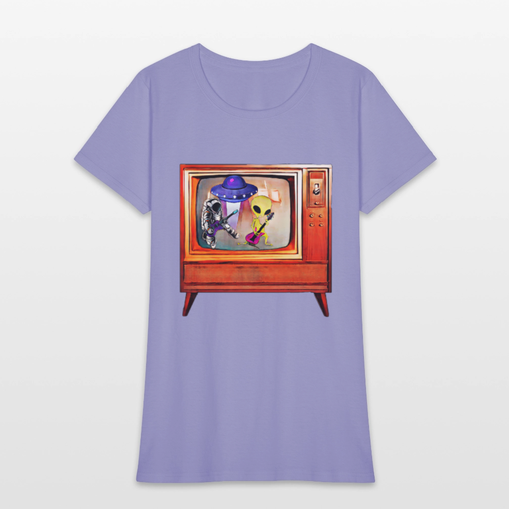 Rocking Astronaut and Alien #2 - lavender