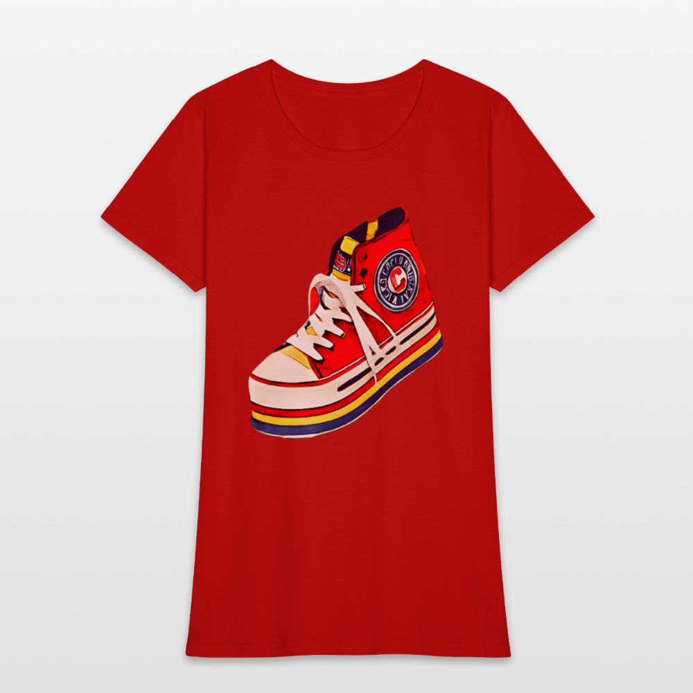 High Top Sneaker - red