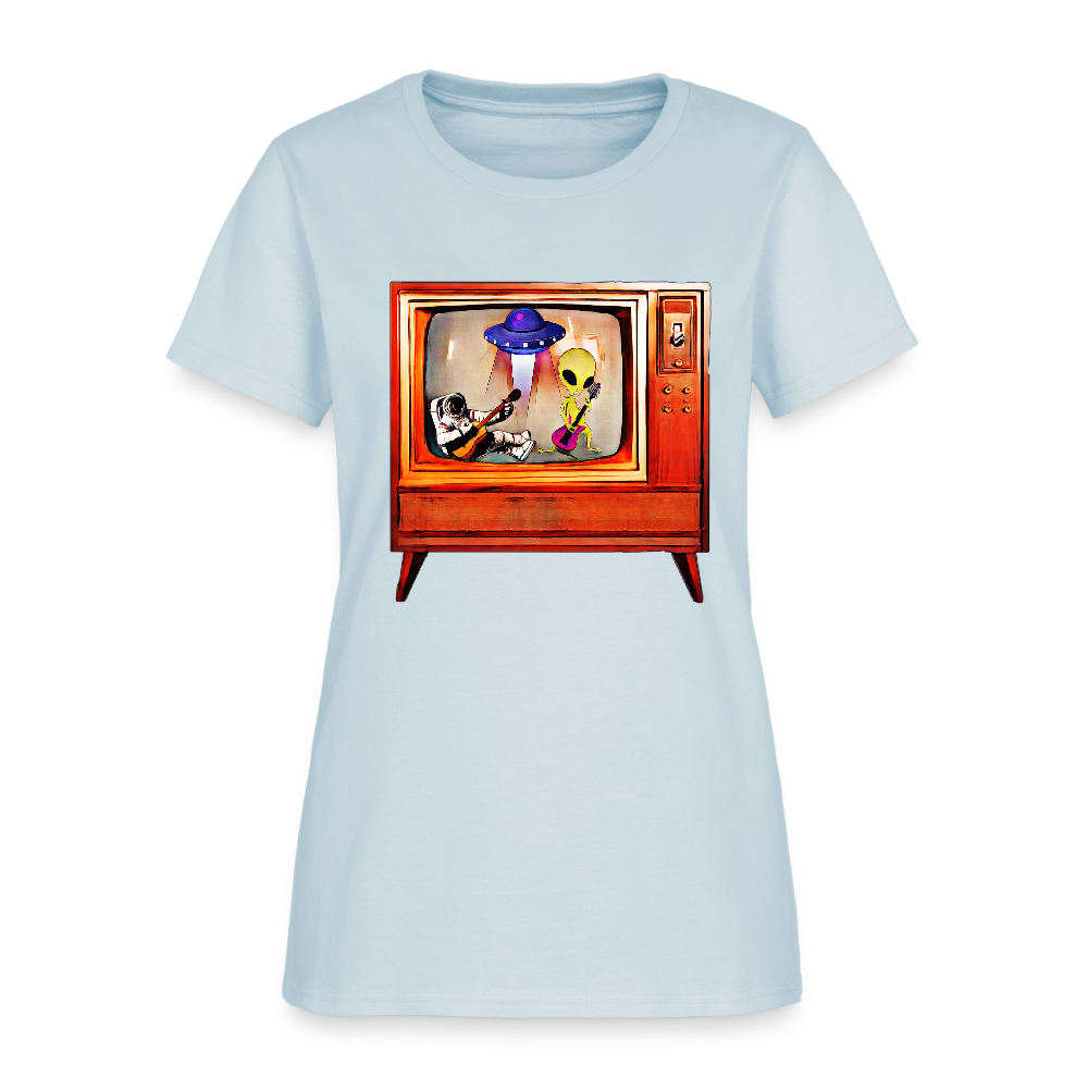 Rocking Astronaut and Alien - light blue