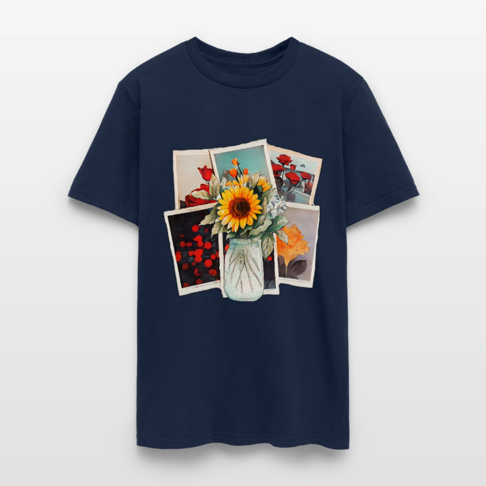 Flowers - navy
