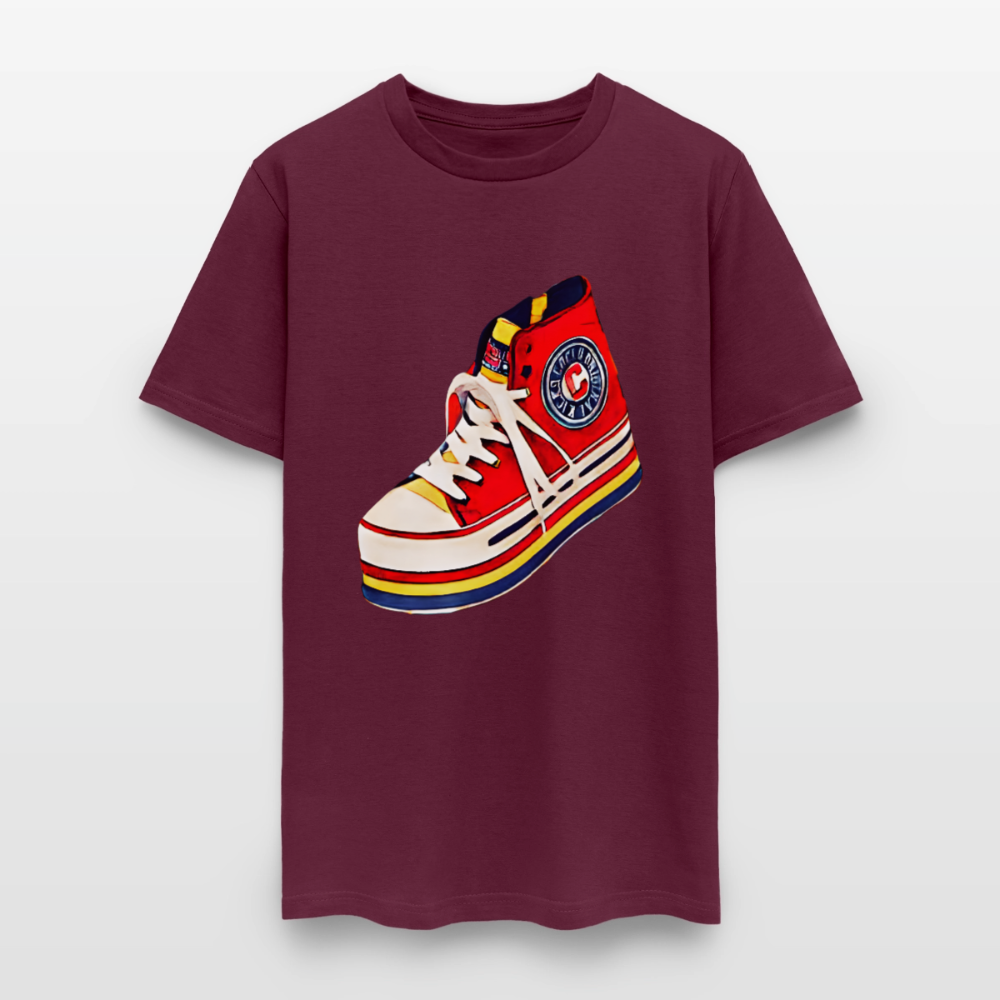 High Top Sneaker - burgundy