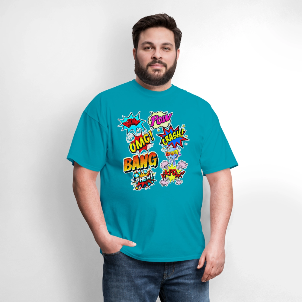 Comic Time - turquoise