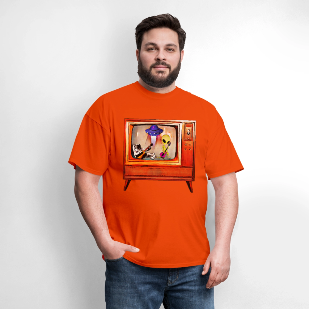 Rocking Astronaut and Alien - orange