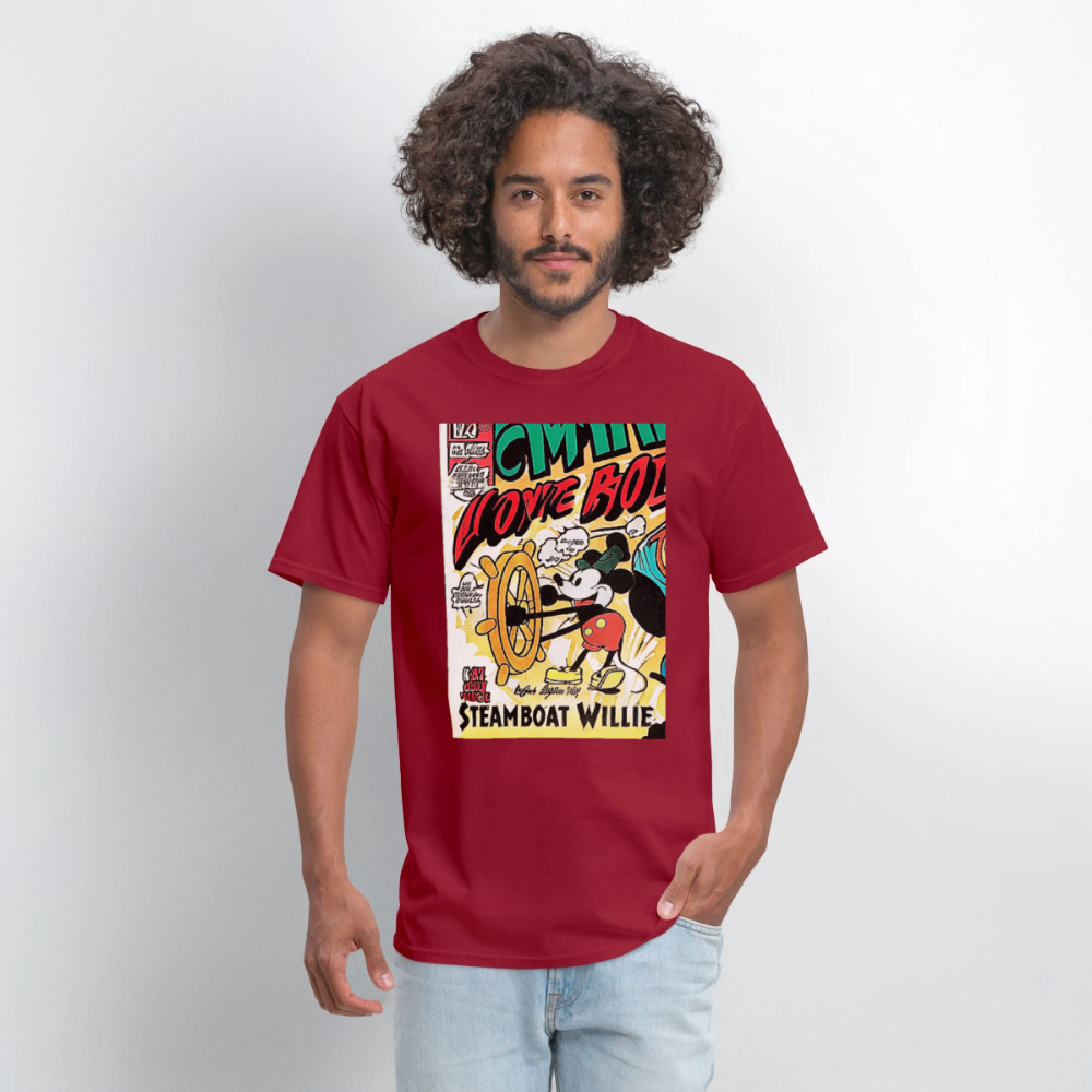 Steamboat Willie - dark red