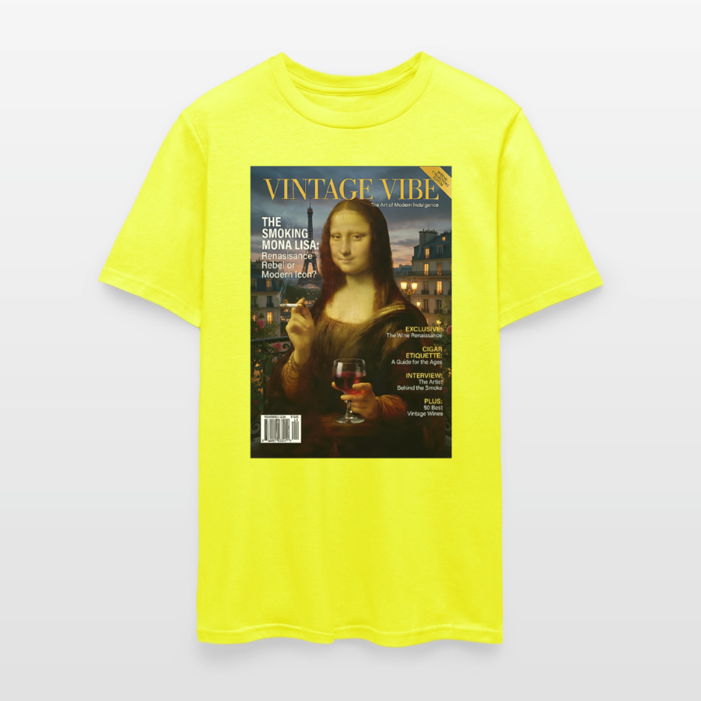 A Smoking Mona Lisa - safety green
