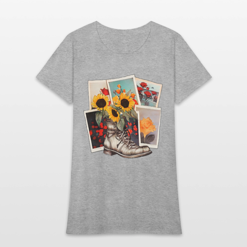 Flowers #2 - heather gray