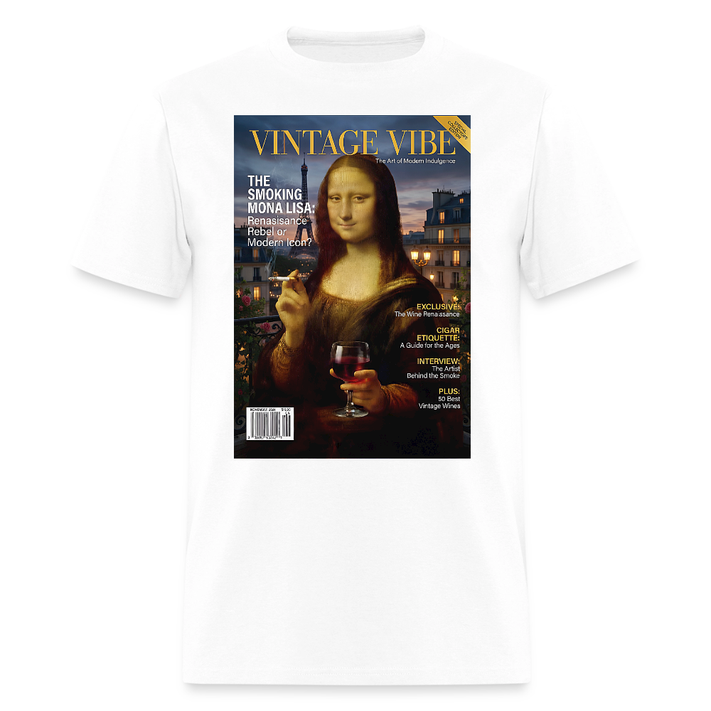 A Smoking Mona Lisa - white