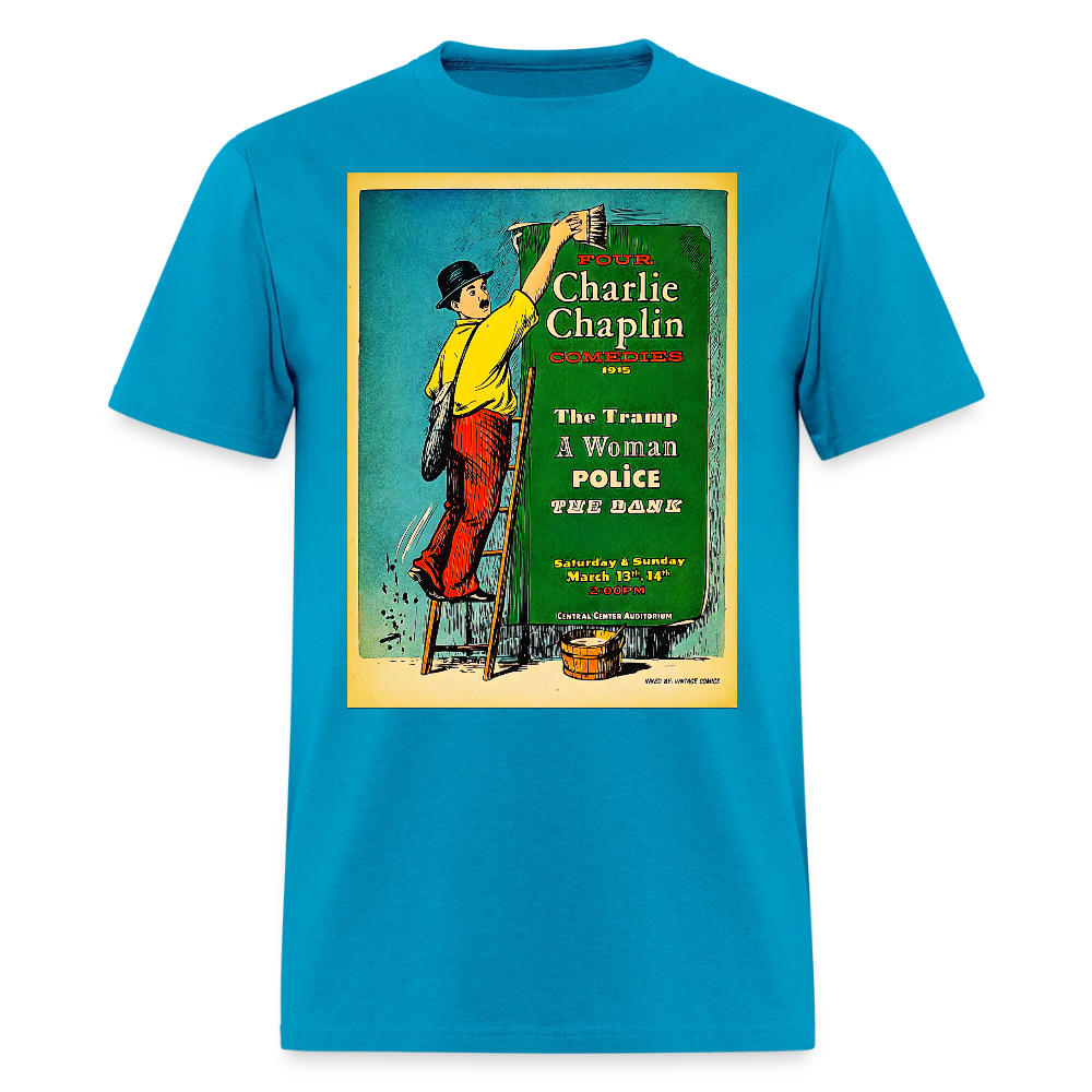 1915 Charlie Chaplin - turquoise