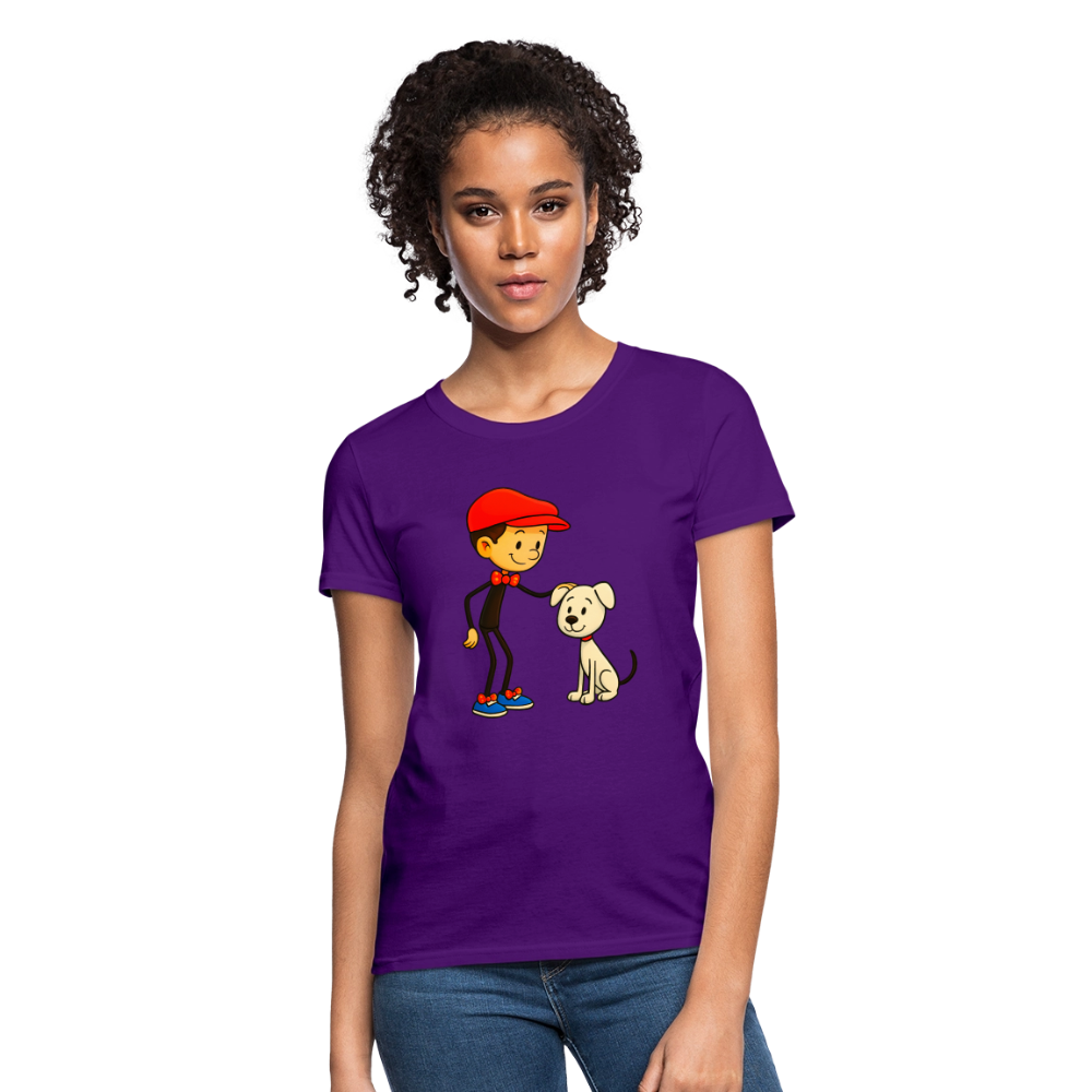 Dog And His Best Friend - purple