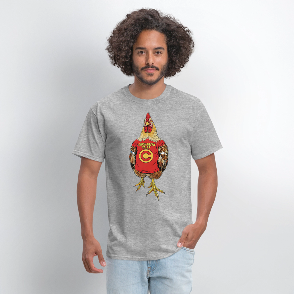 Cluck- Tastic - heather gray