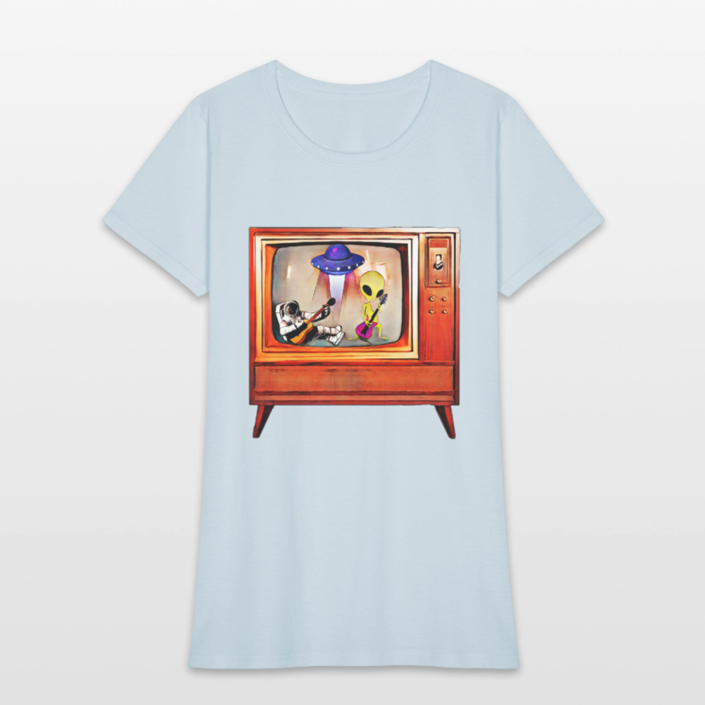 Rocking Astronaut and Alien - light blue