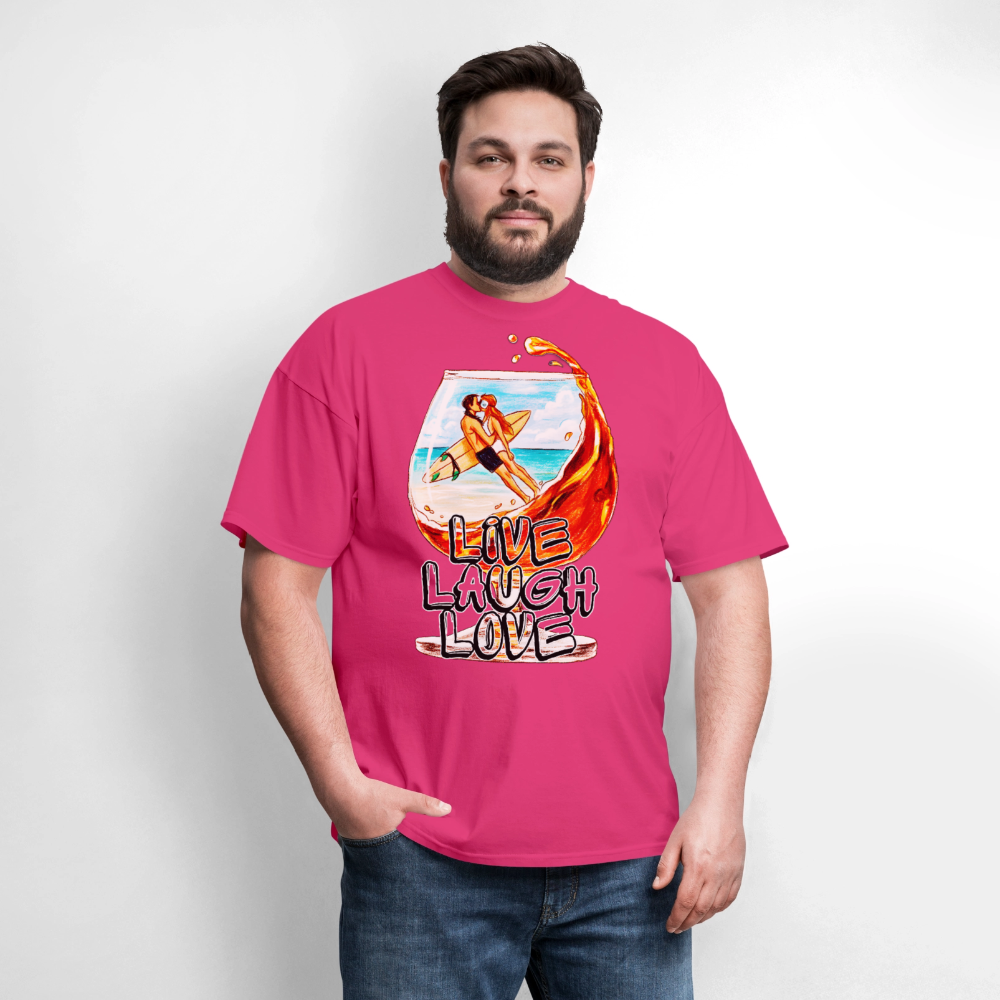 Live, Laugh, Love - fuchsia