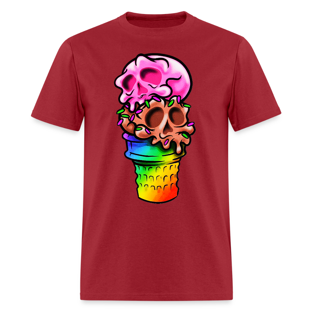 Cone Skull - dark red