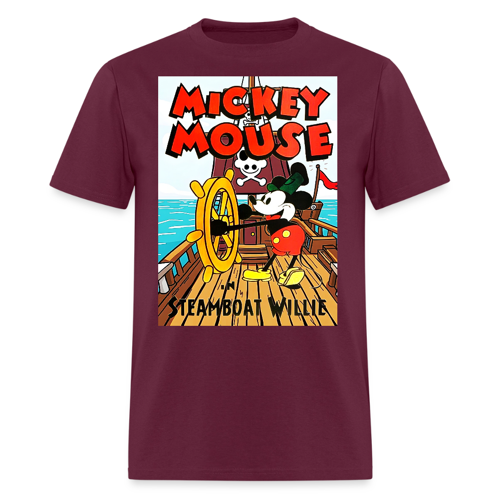 Steamboat Willie - burgundy