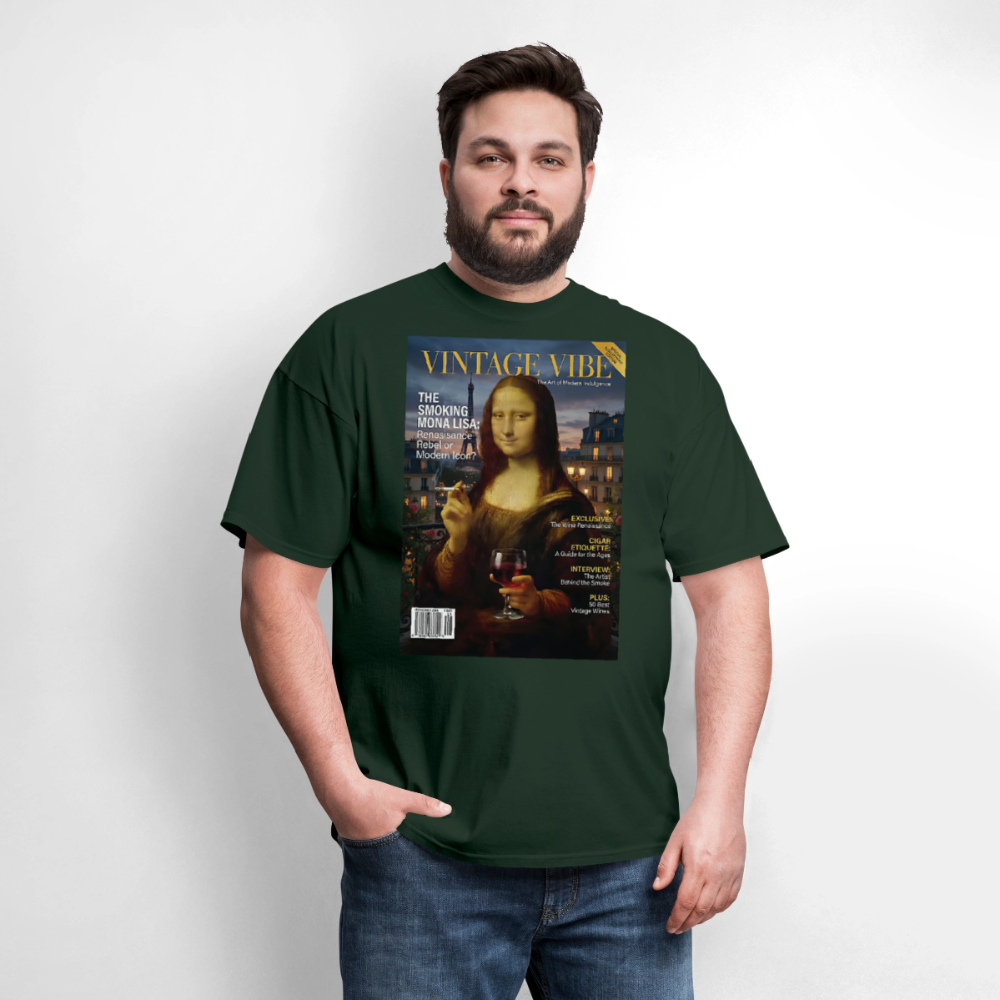 A Smoking Mona Lisa - forest green