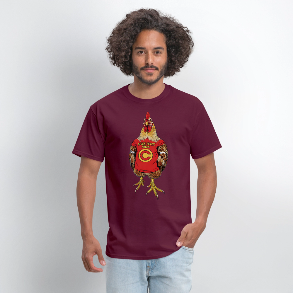 Cluck- Tastic - burgundy