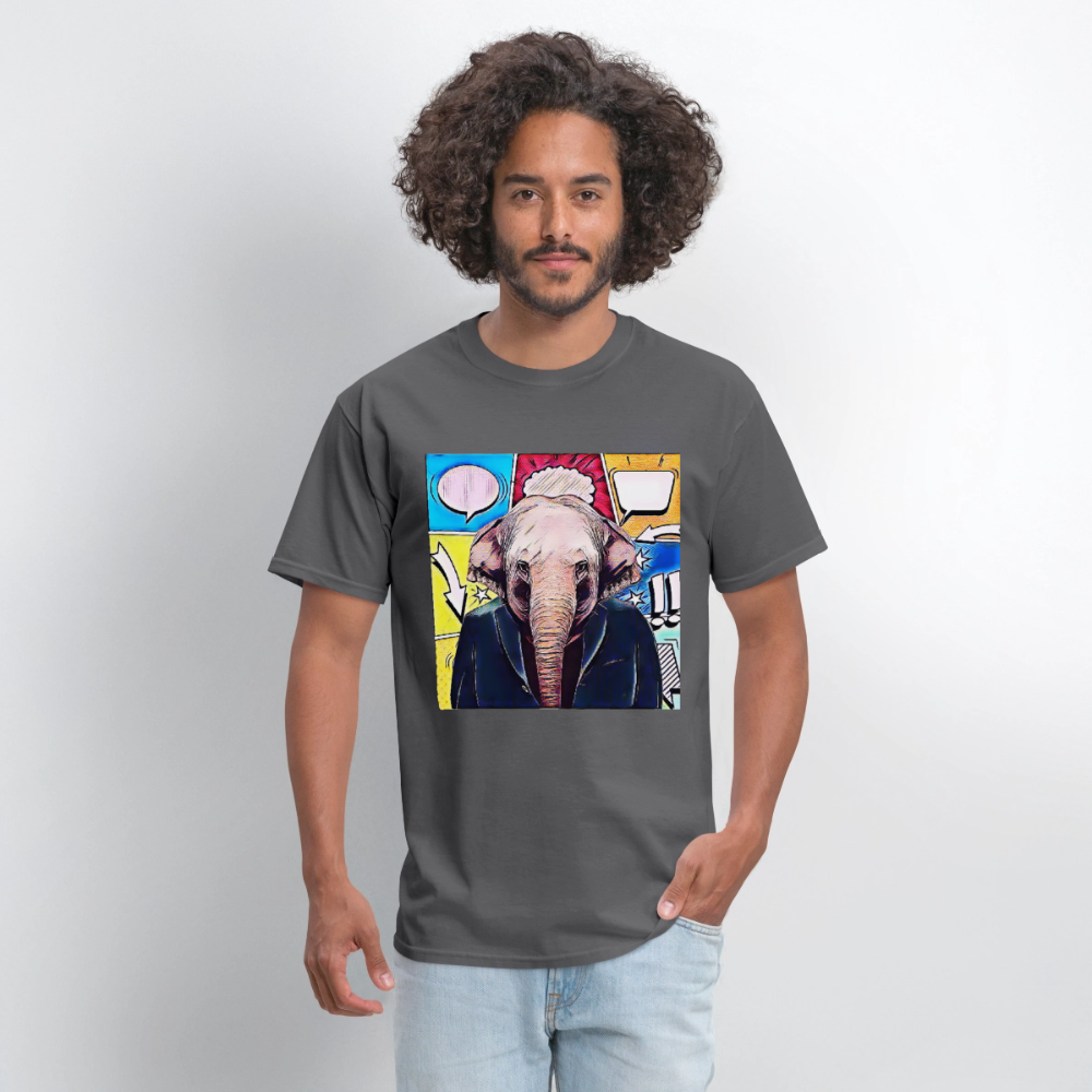 Elephant Party - charcoal