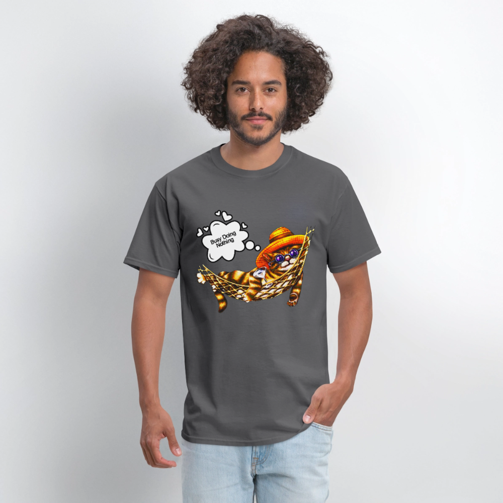 Busy Doing Nothing - charcoal