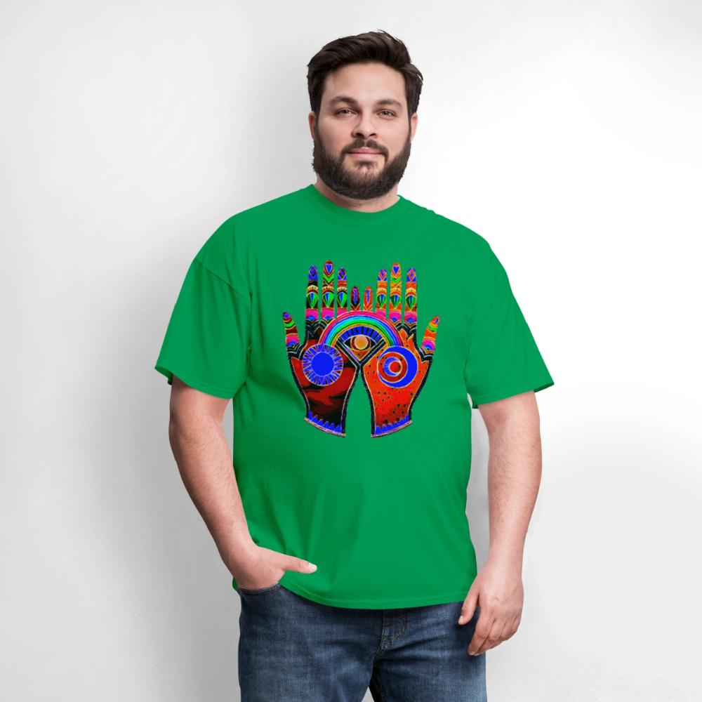 Open Hands - bright green