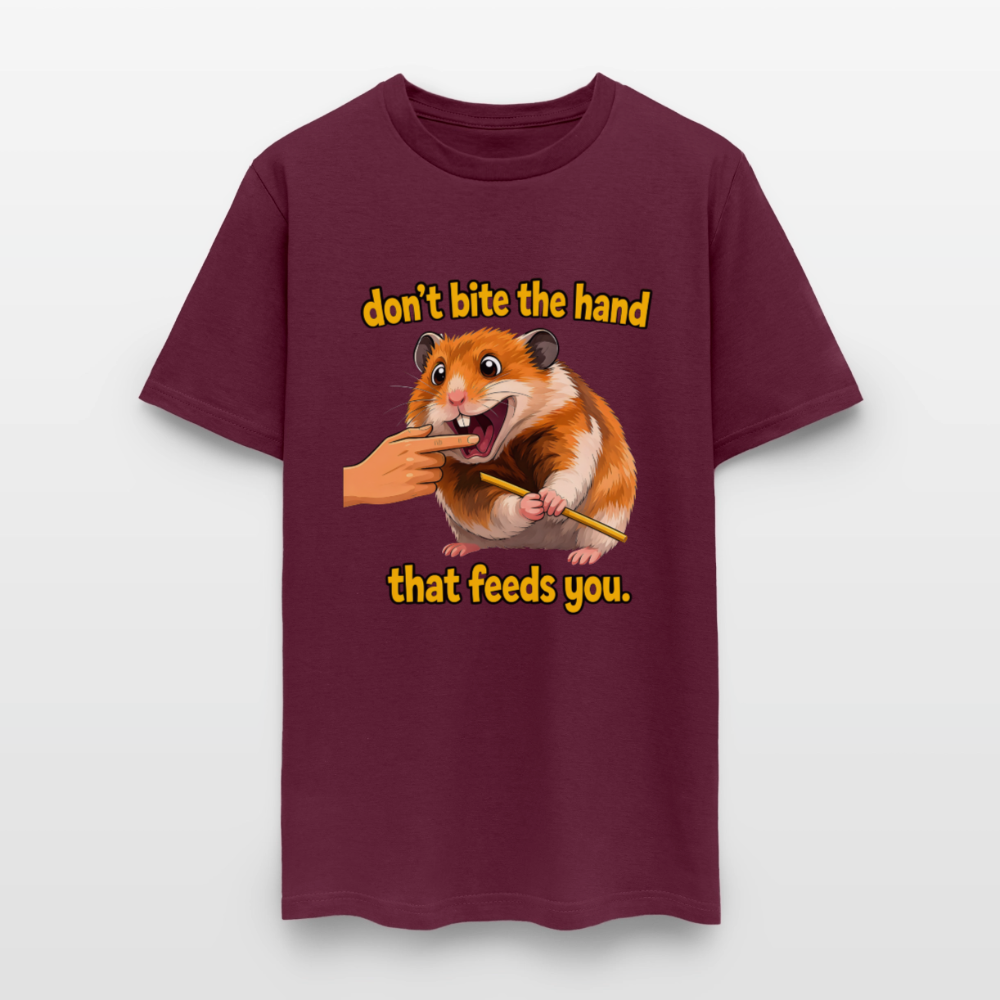 Don't Bite The Hand - burgundy