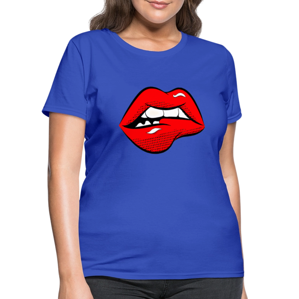 Lips - royal blue