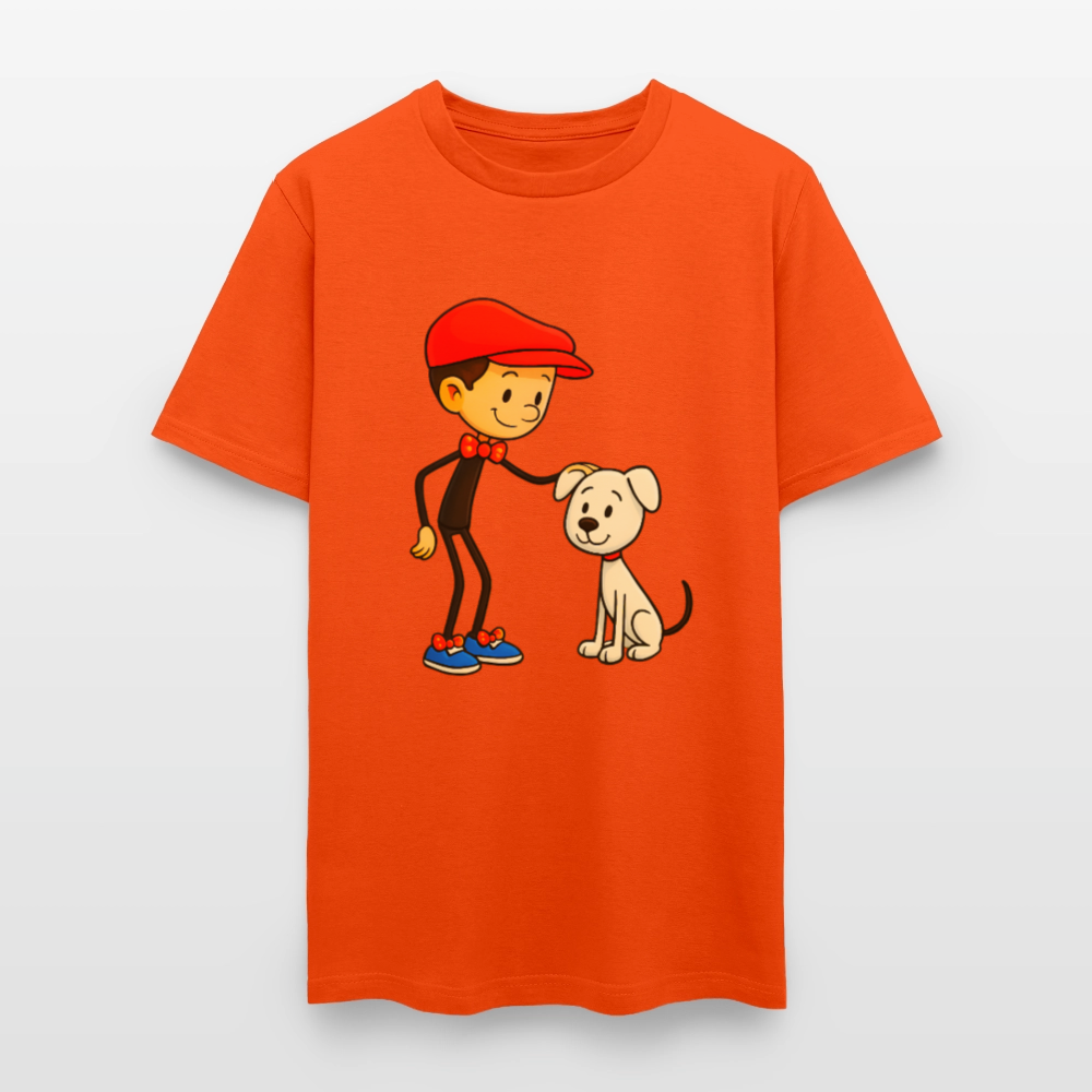 A Dog And His Best Friend - orange