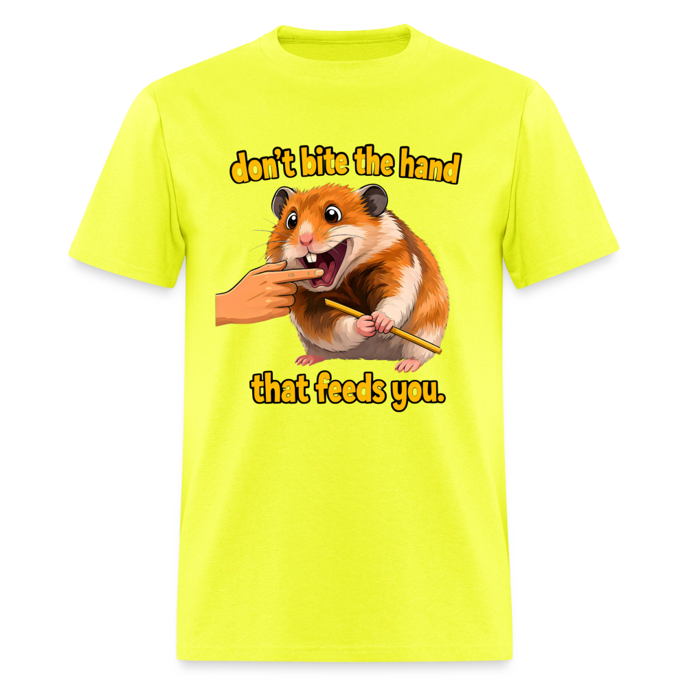 Don't Bite The Hand - safety green